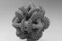 齒輪球3D打印(yin)模型（最具3D打印機特(te)色的模型）