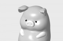 網紅豬豬lulu豬(豬)3D打(da)印模型下載